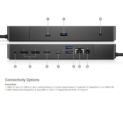 Dell Performance Dock WD19DC Docking Station with 240W Power Adapter (Provide...